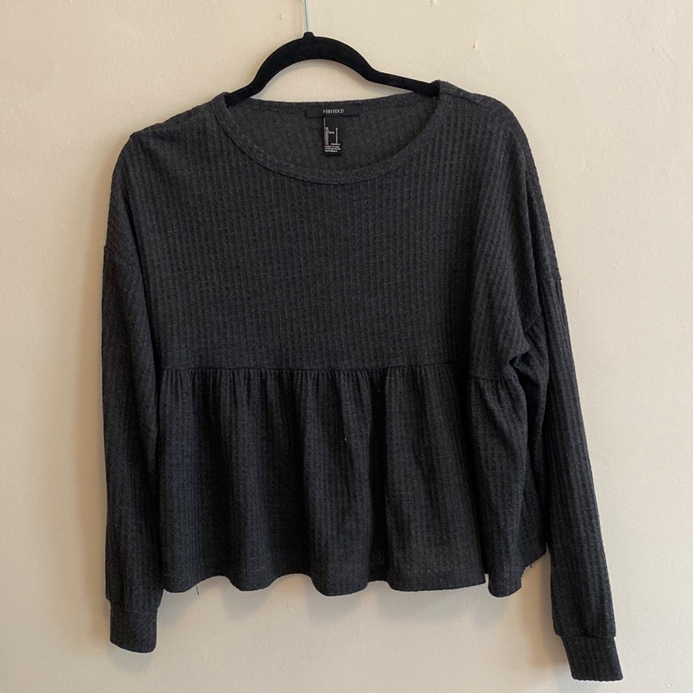 FOREVER 21 Peplum Longsleeve